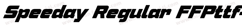 Speeday Regular FFPttf字体转换
